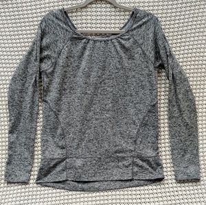 Zella | Long Sleeve Heathered Gray Top Sz. Med